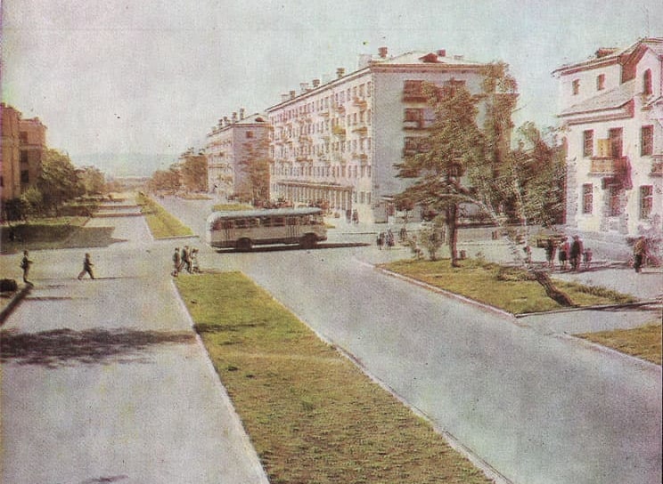 Ул. Бабушкина. Из набора открыток «Чита», 1967 г.